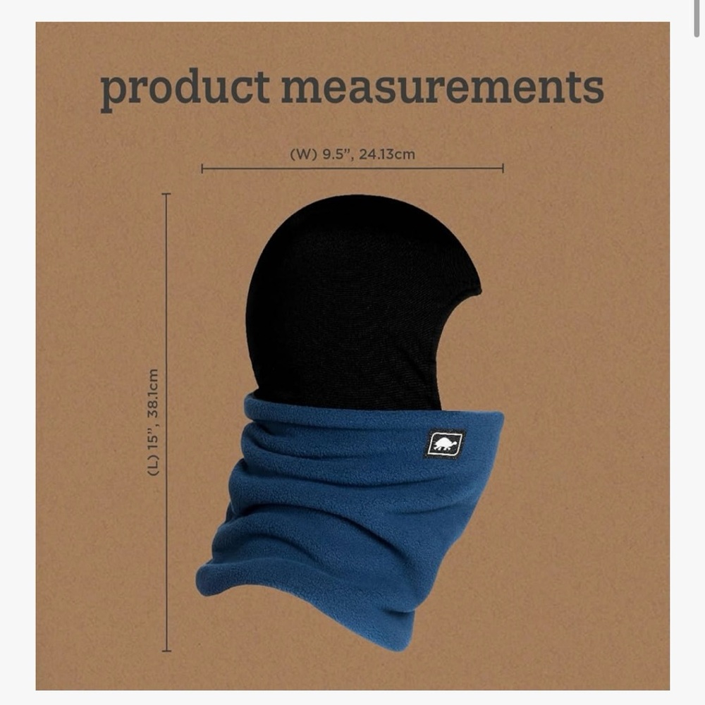 Kids Black and Navy Hooded Scarf 2-pack - Picture 4 of 4